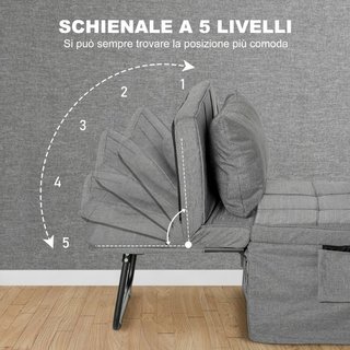Cama plegable multifuncional 4 en 1 con Reclinació
