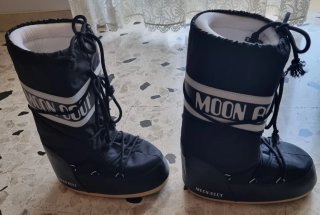 Moon Boot Icon Nylon neri con lacci taglia 39/41