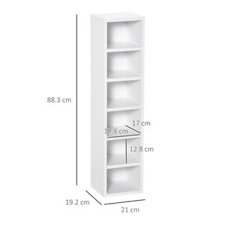 Libreria Scaffale porta CD set 2 Pezzi a 12 Ripian