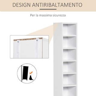 Libreria Scaffale porta CD set 2 Pezzi a 12 Ripian