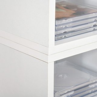 Libreria Scaffale porta CD set 2 Pezzi a 12 Ripian