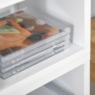 Libreria Scaffale porta CD set 2 Pezzi a 12 Ripian
