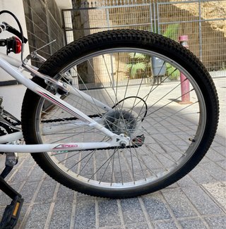 Bicicleta niña SPEED blanca y rosa