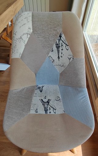 Juego de 2 sillas de salón patchwork