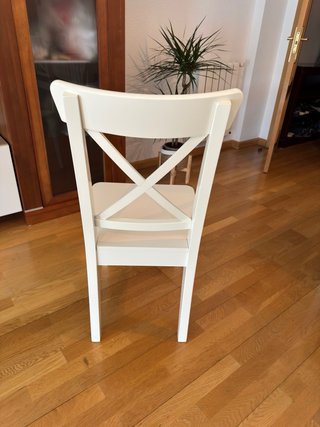 4 Sillas Rosentorps IKEA Blancas
