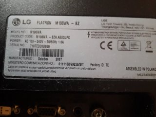 Monitor TV LG Negro