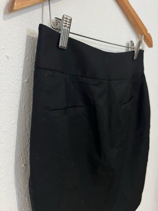 Falda Massimo Dutti Negra Talla M