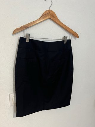 Falda Massimo Dutti Negra Talla M