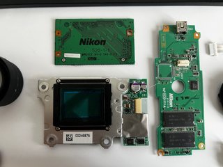 Cuadro Knolling Despiece Cámara Nikon