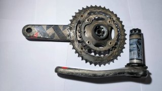 Bielas Truvativ (Sram) XX Doble plato.