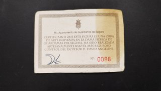 Dama de Guardamar Bronce con Certificado