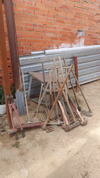 Lote de herramientas de jardín
