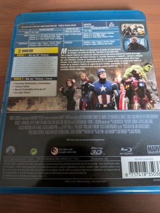 Blu-ray Los Vengadores 3D Combo Pack