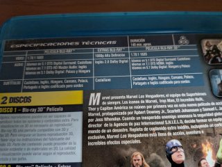 Blu-ray Los Vengadores 3D Combo Pack
