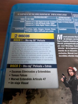 Blu-ray Los Vengadores 3D Combo Pack