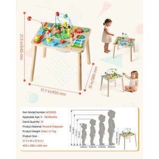 Mesa de actividad Montessori para niños pequeños d