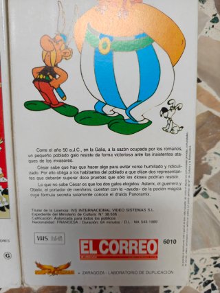 Colección 6 Películas VHS Astérix