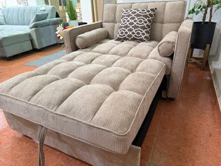 Sofá Cama 2 Plazas Beige