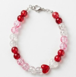 Bracciale fatto a mano perline vetro