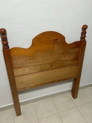 Cabecero de pino macizo 90cm vintage