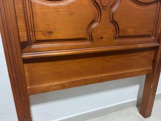 Cabecero de pino macizo 90cm vintage