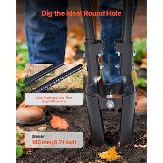 Post Hole Digger, Heavy Duty Post Hole Digger with