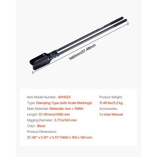 Post Hole Digger, Heavy Duty Post Hole Digger with