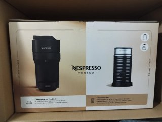 Cafetera Nespresso Vertuo Pop Black + Aeroccino