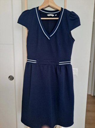 Vestido Naf Naf azul marino