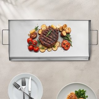 Stainless Steel Griddle, 32x16 inch Universal Flat