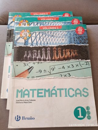 Matemáticas 1 ESO 3 volúmenes Proyecto 5 etapas