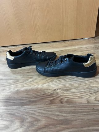 Zapatos Moschino Hombre Talla 43 Negro/Dorado