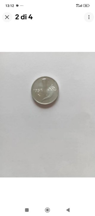 Monete 1 Lira Repubblica 1954 fior di conio