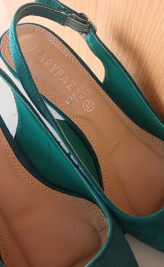 Zapatos de salón Marypaz verde talla 40
