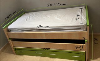 Cama nido de madera