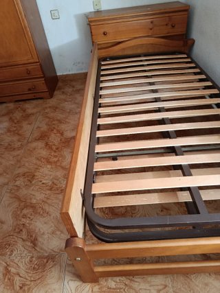 Dormitorio nido  madera maciza 90cm Armario 150cm