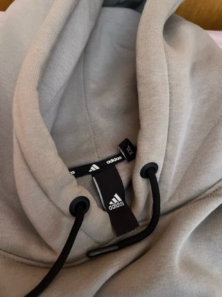 Sudadera Adidas gris con Rayas Negras