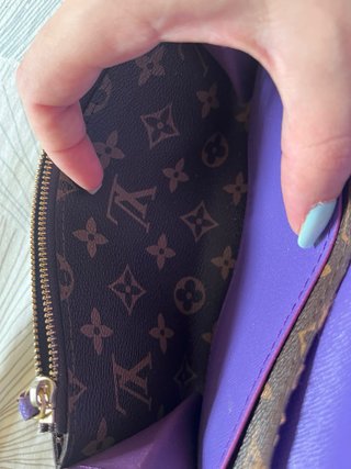 Cartera Louis Vuitton Marrón Púrpura