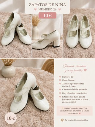 Zapatos merceditas niña talla 26