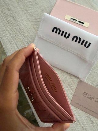 Portacartellini Miu Miu Rosa