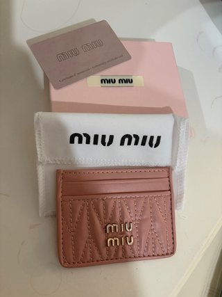 Portacartellini Miu Miu Rosa