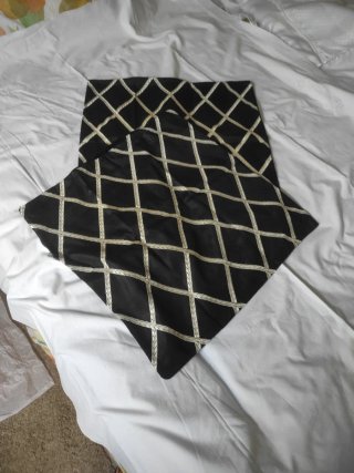 Cojines decorativos negros y blancos, med, 44 x 44