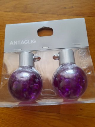 Remates para barra cortina IKEA ANTAGLIG morado