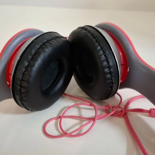 Cascos rosas plegables infantiles Jack 3.5mm