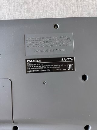 Tastiera Casio SA-77 con Borsa