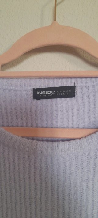 Jersey Lila Manga Abullonada Talla Única