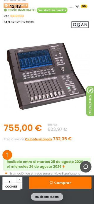 Mesa de sonido digital OQAN