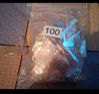 Lote 100 Placas Identificativas Hueso
