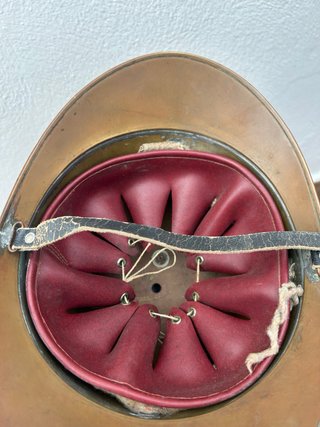 Casco Bomberos Francia Antiguo y completo