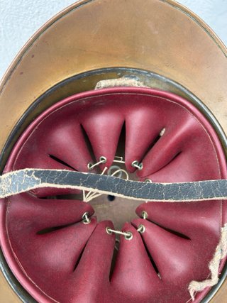 Casco Bomberos Francia Antiguo y completo